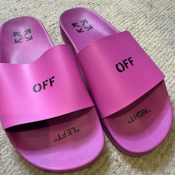 Off white Pool Slides - Picture 1 of 2